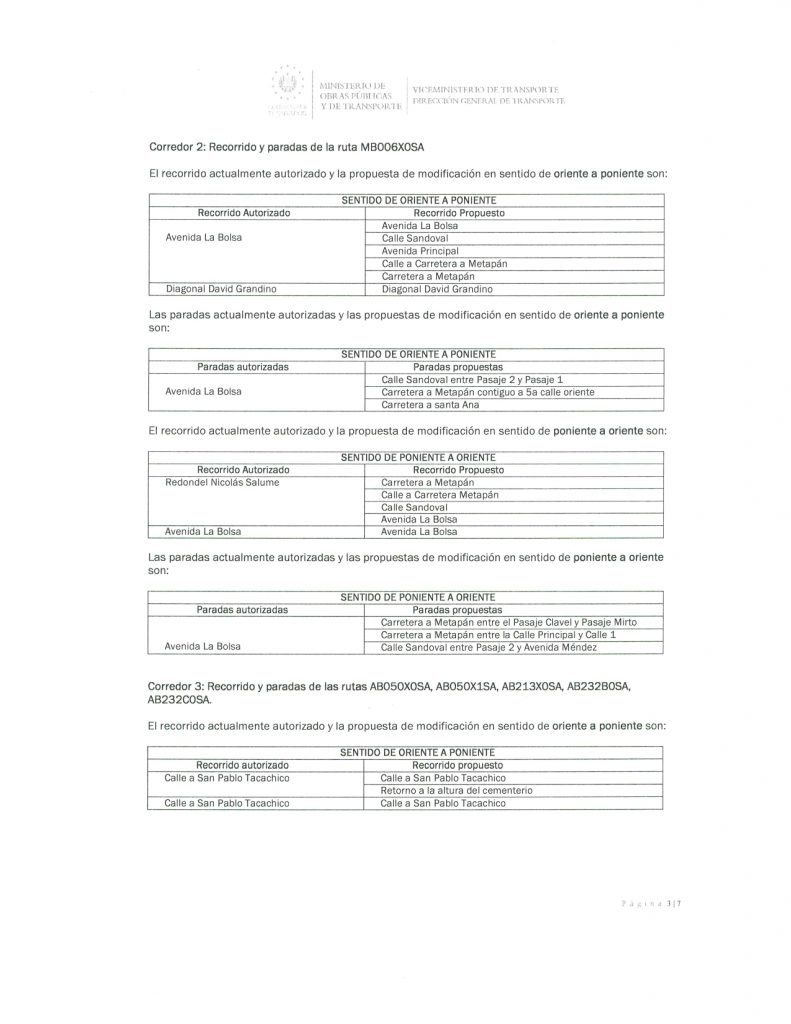 Resolución de modificación temporal de recorridos y paradas de las rutas AB050X0SA, AB050X1SA, MB005X0SA, MB005XESA, MB006X0SA, AB213X0SA, AB232B0SA, AB232C0SA