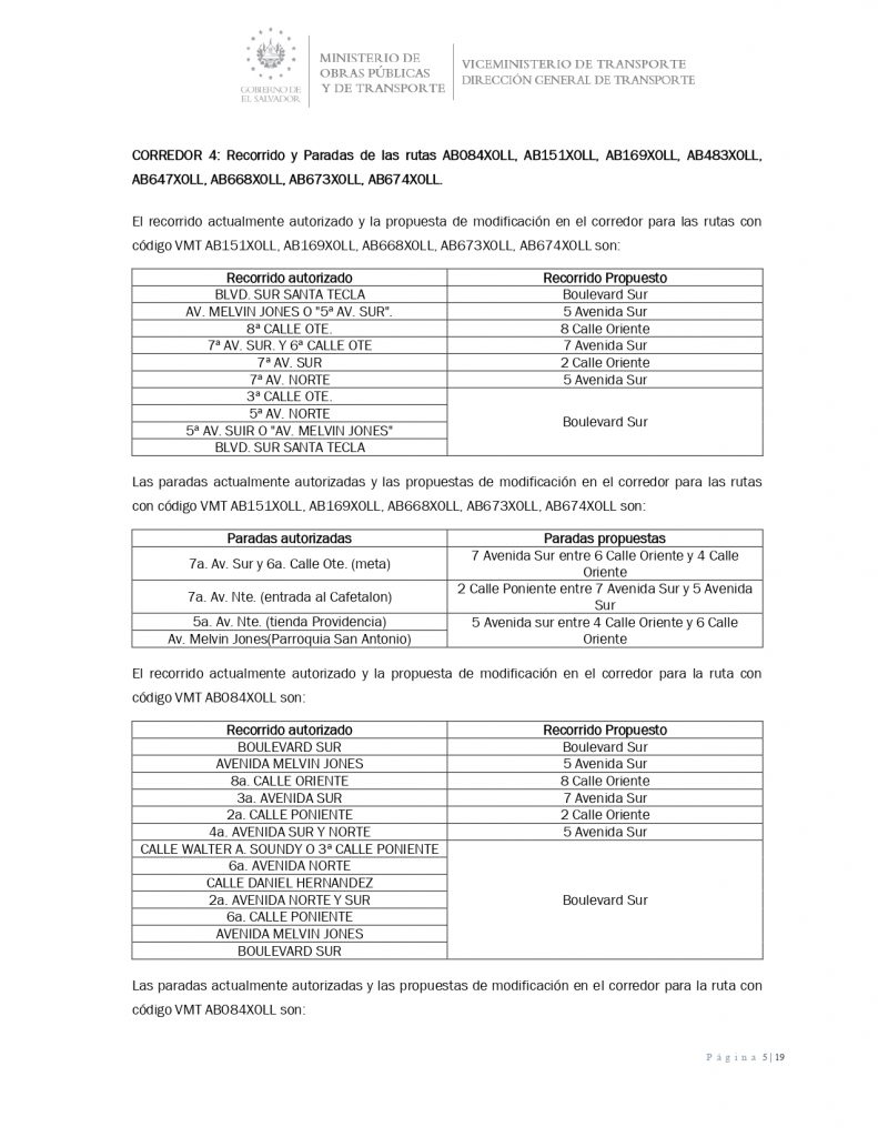 Resolución de modificación temporal de recorridos y paradas de las rutas AB097X0, AB101B1, AB101B2, AB101C0, AB101D0, AB101X1SS, AB647X0LL, MB001LL0, MB002X0LL, MB042B0, MB042B1, MB042C0, MB042E0, MB101B0, MB101D0, AB084X0LL, AB151X0LL, AB152X0LL, AB152XELL, AB169X0LL, AB668X0LL, AB673X0LL, AB674X0LL, MB152X0LL y AB483X0LL