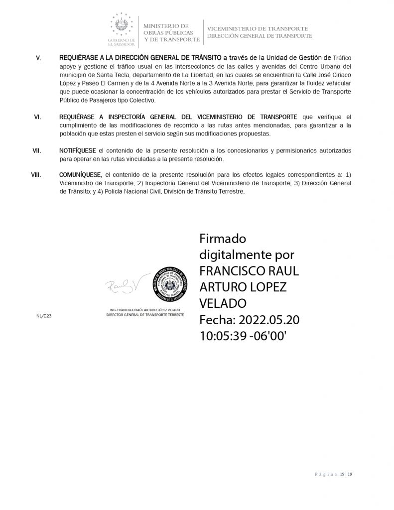 Resolución de modificación temporal de recorridos y paradas de las rutas AB097X0, AB101B1, AB101B2, AB101C0, AB101D0, AB101X1SS, AB647X0LL, MB001LL0, MB002X0LL, MB042B0, MB042B1, MB042C0, MB042E0, MB101B0, MB101D0, AB084X0LL, AB151X0LL, AB152X0LL, AB152XELL, AB169X0LL, AB668X0LL, AB673X0LL, AB674X0LL, MB152X0LL y AB483X0LL